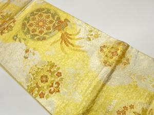 華文に鳳凰模様袋帯